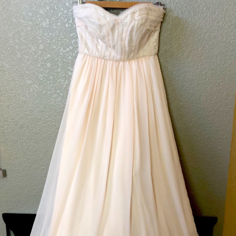 Max and Cleo prom formal strapless dress